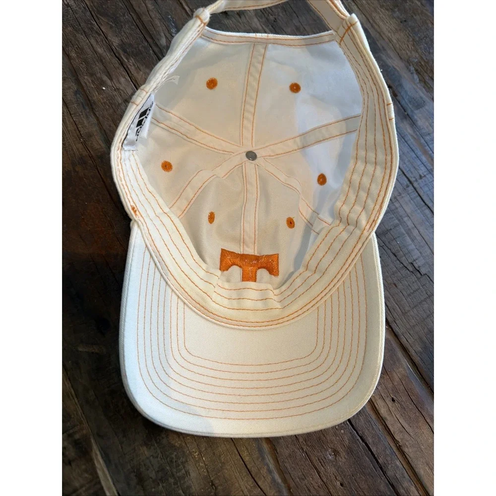 Tennessee Volunteers Adidas Hat Cap Mens Orange Beige Panel Logo Adjustable!
